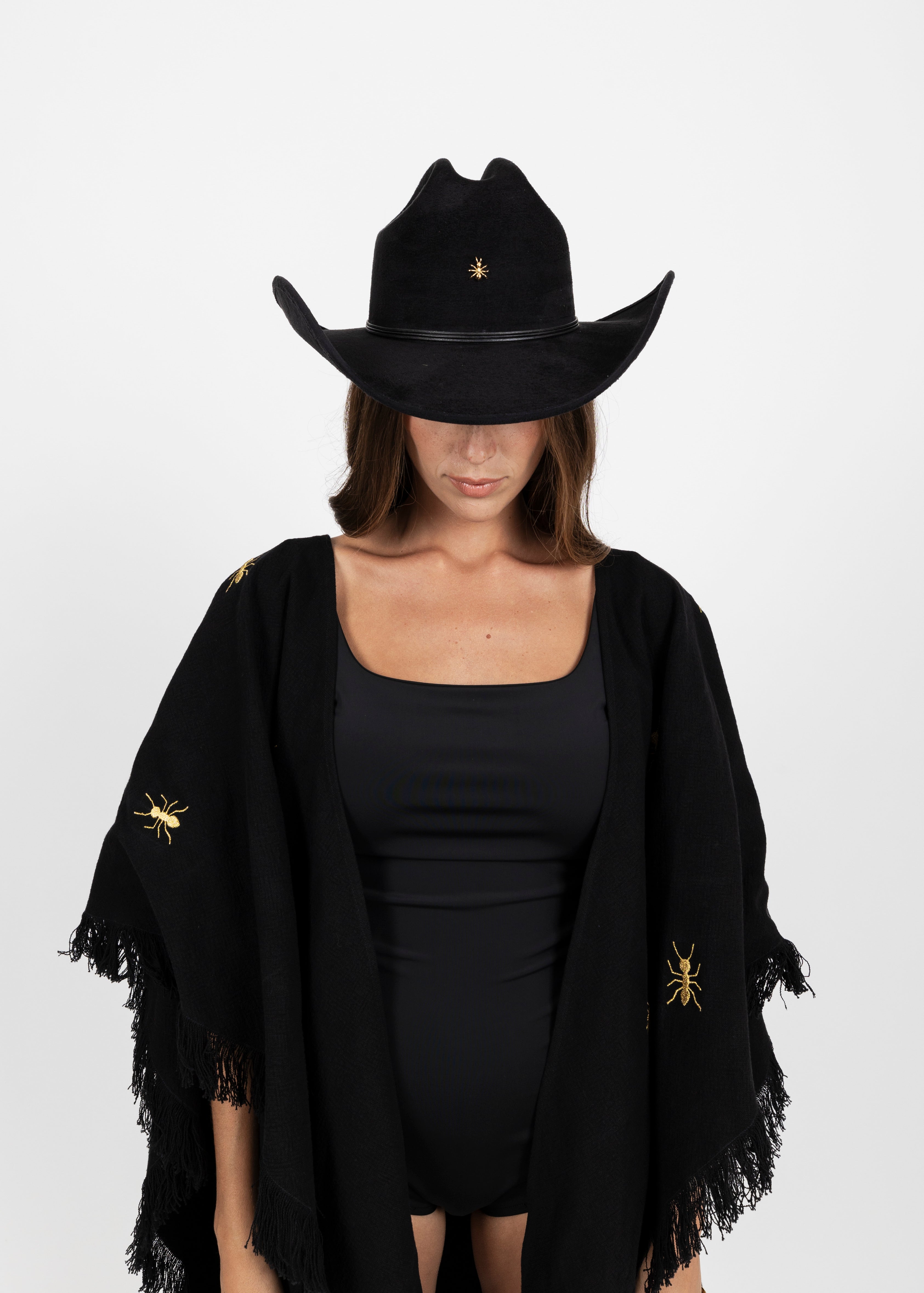BE ANTSTOPPABLE COTTON PONCHO - DE LA ROSA TULUM