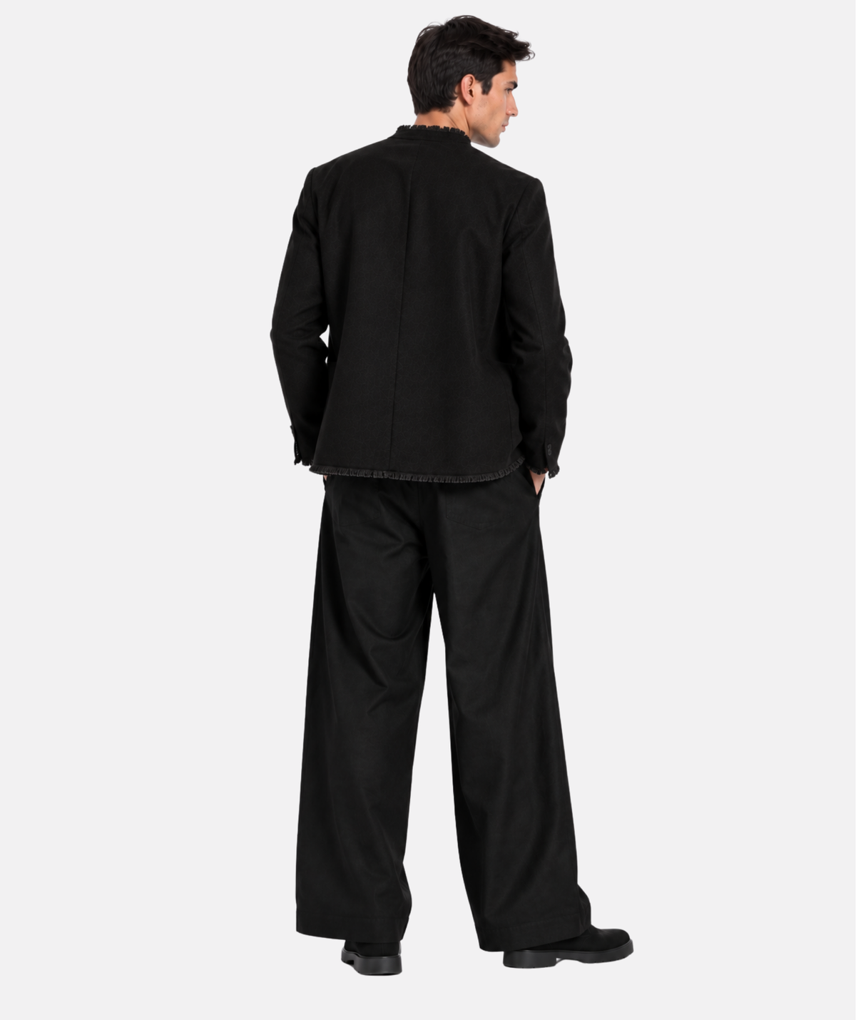 EMPIRE BLACK COTTON JACKET