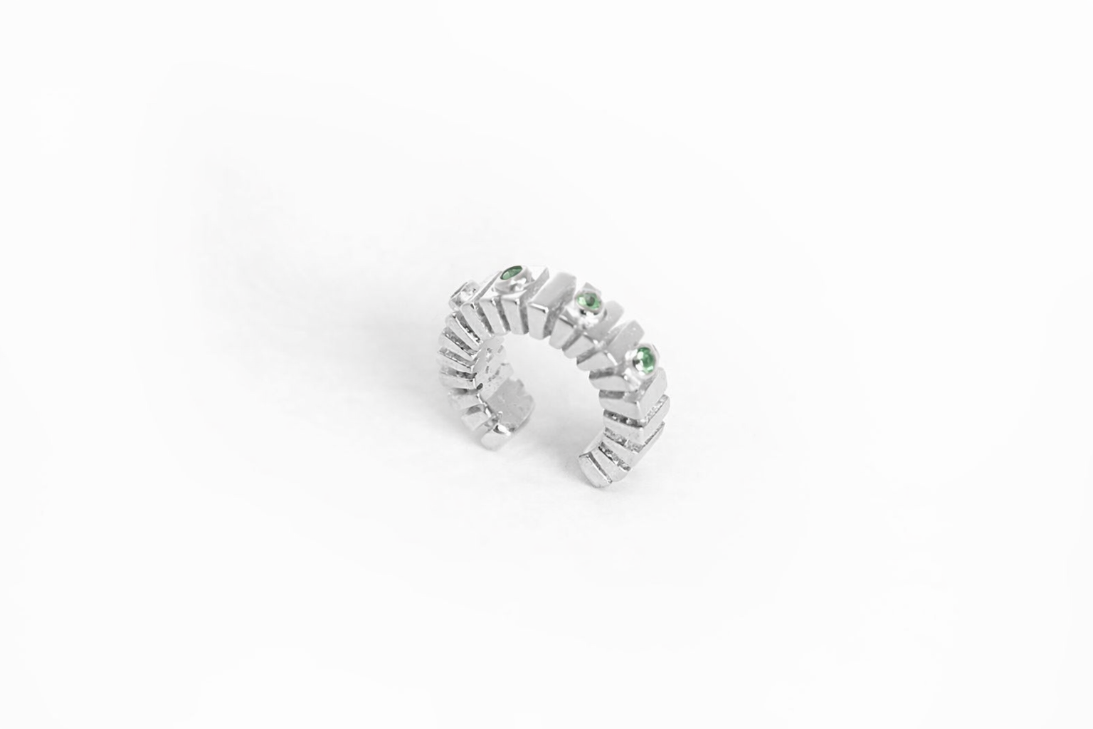 STAIRWAY SILVER EAR CUFF - DE LA ROSA TULUM