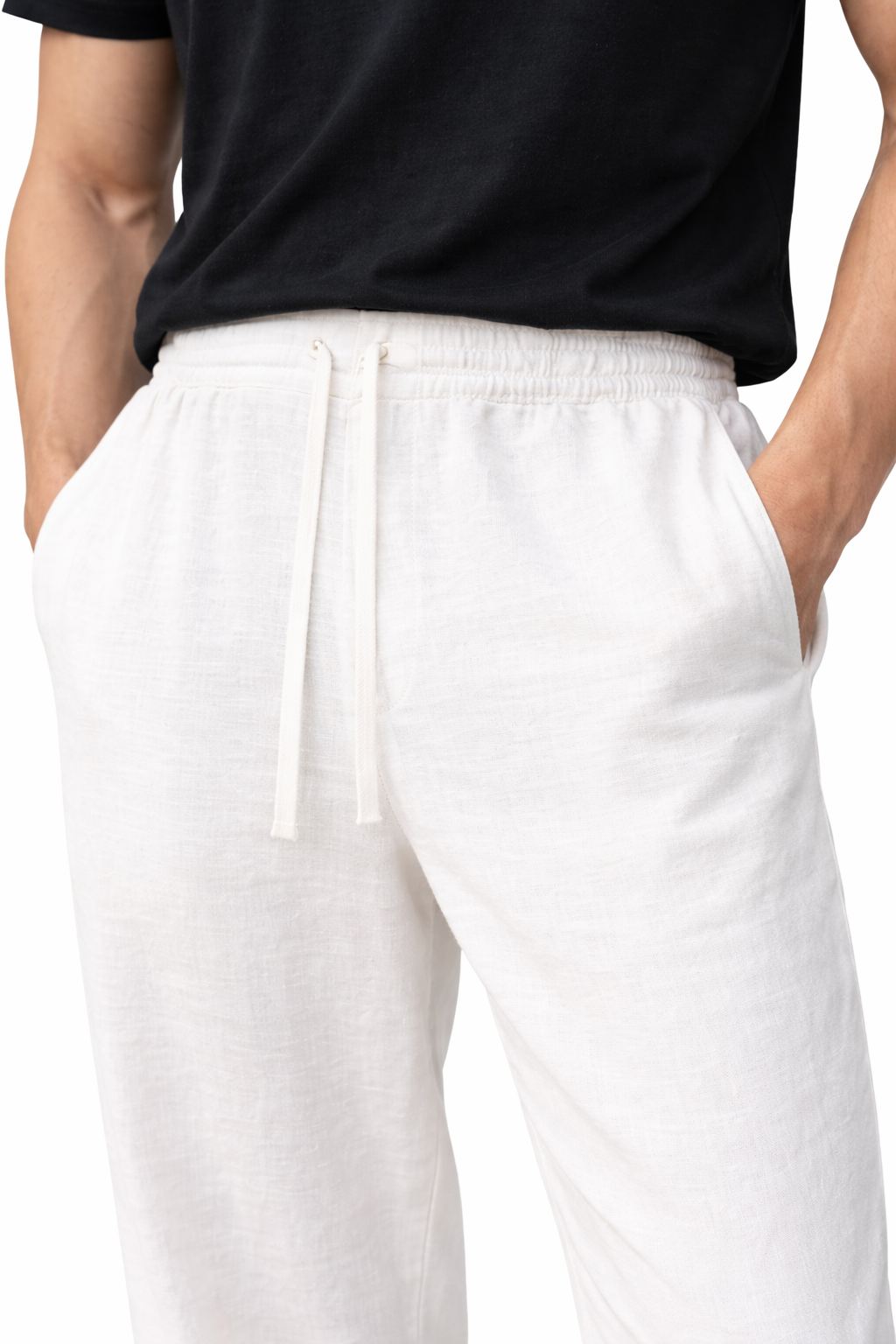 WALKER WHITE LINEN PANTS