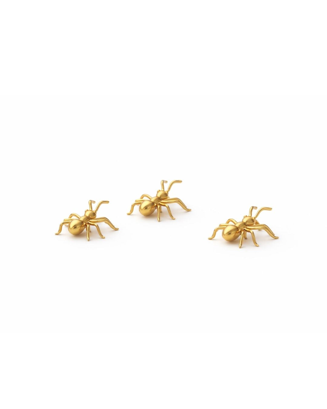 SET OF 3 GOLD ANT DECOR