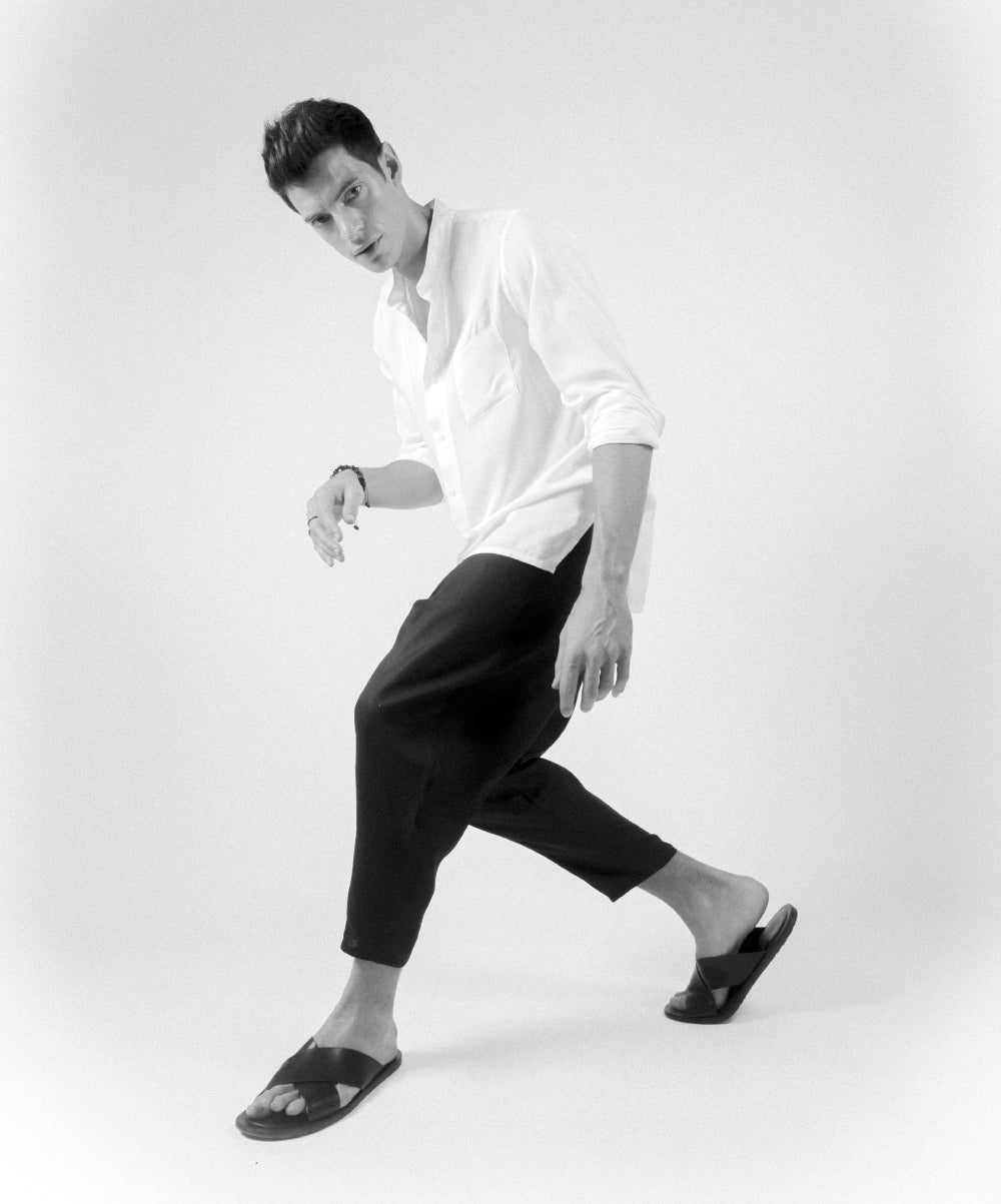 SHHHIRT WHITE VISCOSE SHIRT - DE LA ROSA TULUM