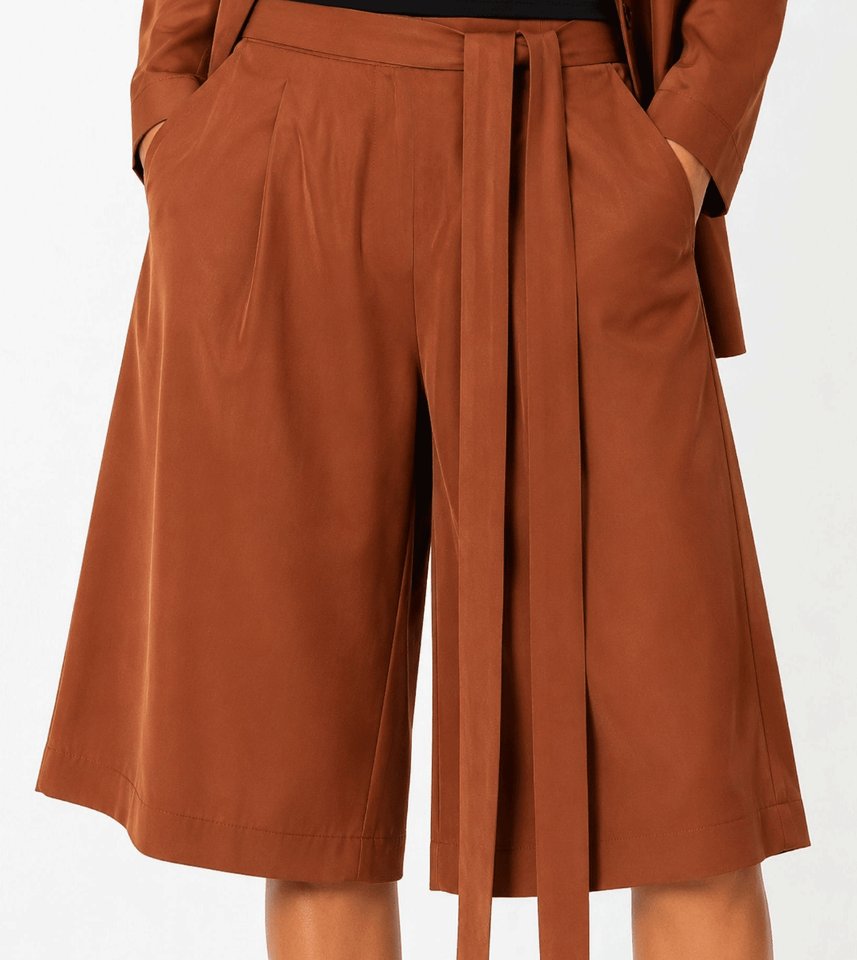 SAMURAI BROWN CROPPED PANTS