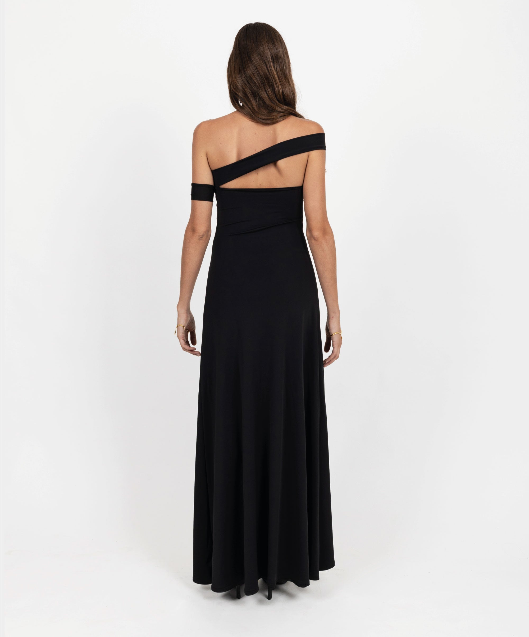 LIMITLESS ASYMMETRIC LONG DRESS - DE LA ROSA TULUM