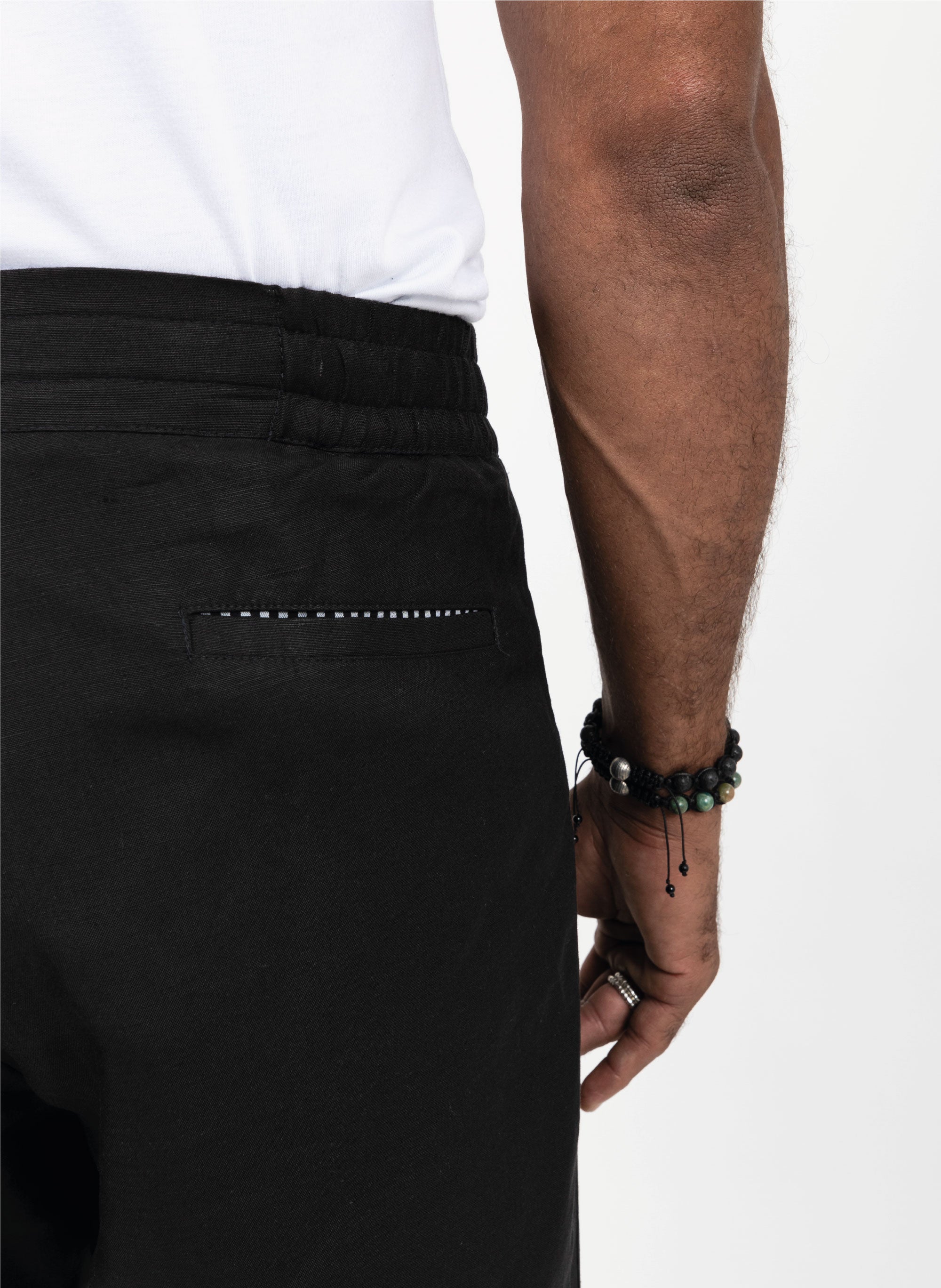 180 BLACK SHORTS - DE LA ROSA TULUM