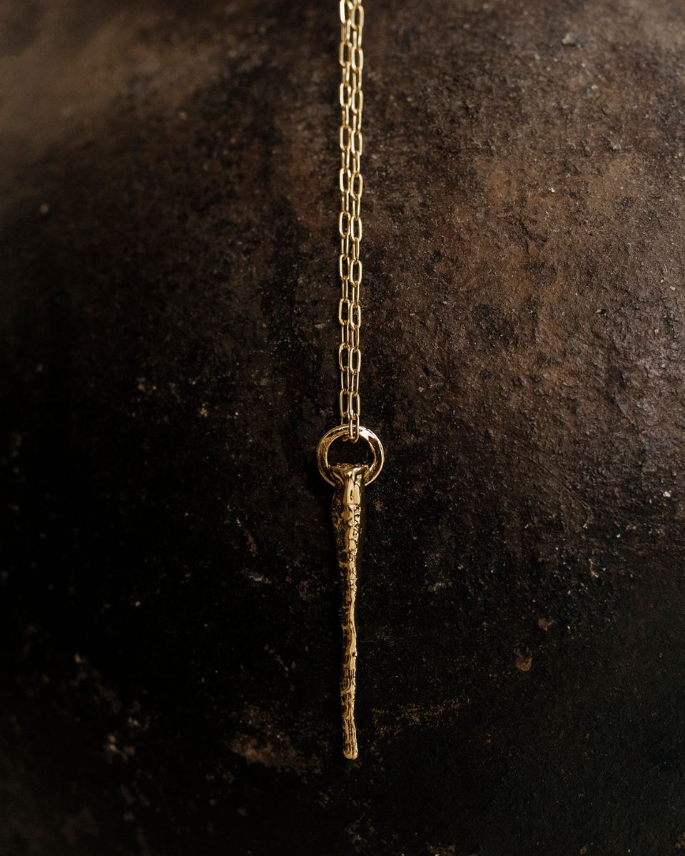 STALACTITE GOLD PENDANT - DE LA ROSA TULUM