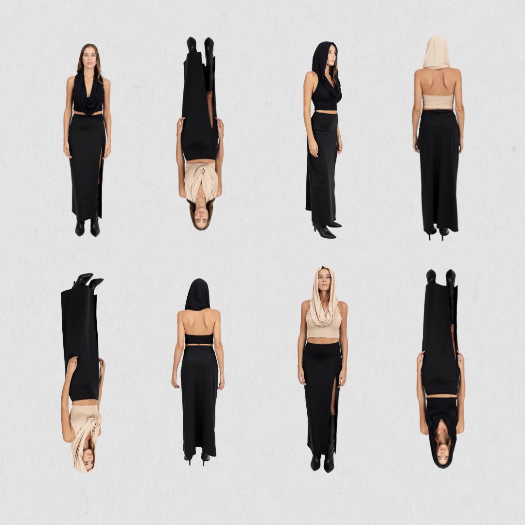 AHEAD HOODED BLACK TOP