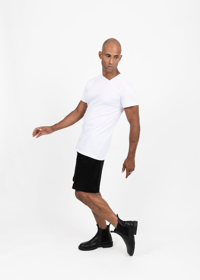 RELAX LOUNGE COTTON BLACK SHORTS