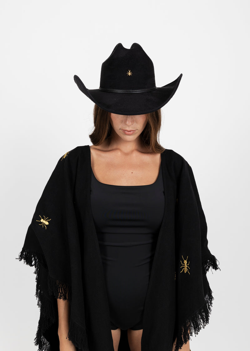 BE ANTSTOPPABLE GOLD PONCHO