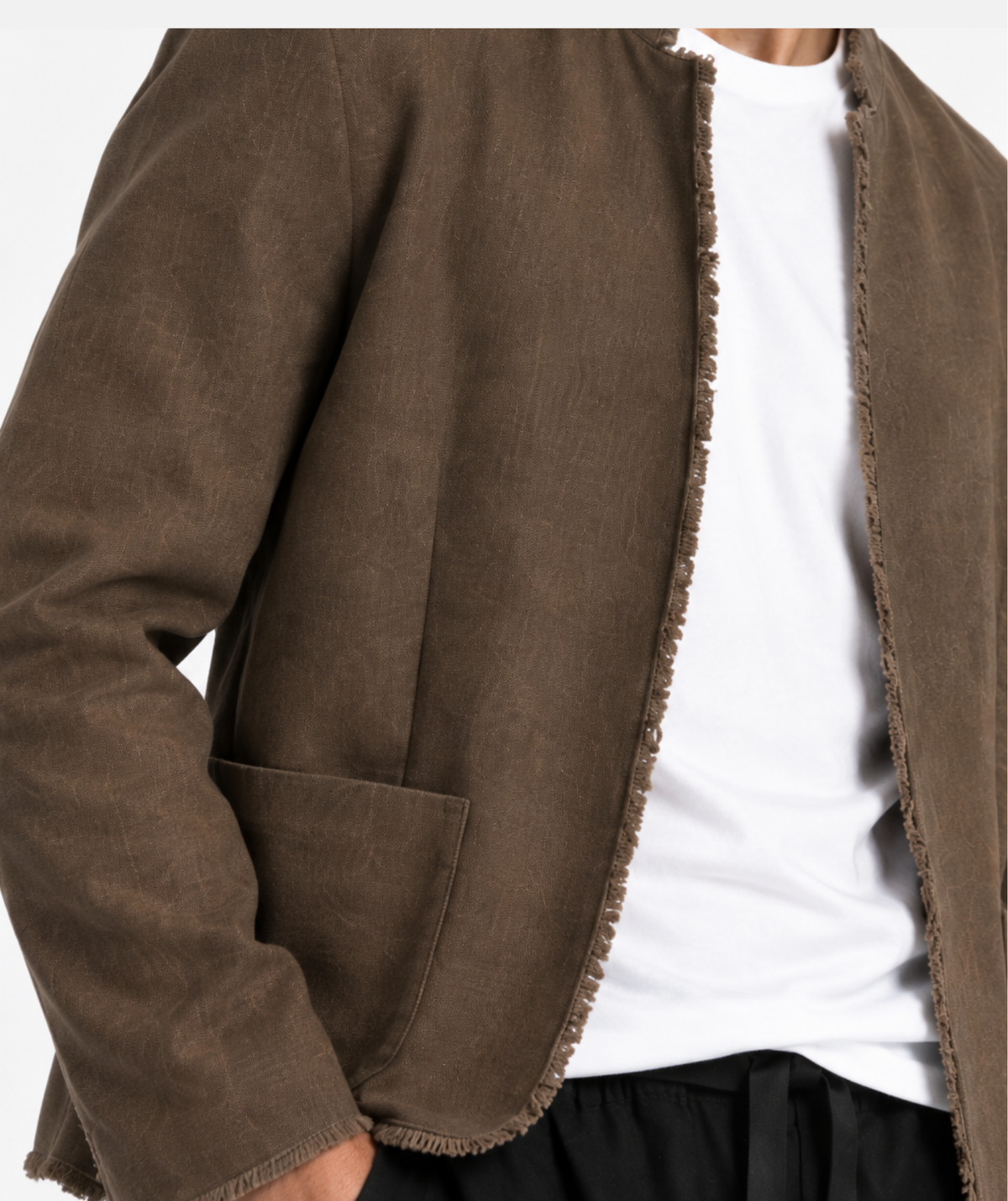EMPIRE BROWN LINEN JACKET