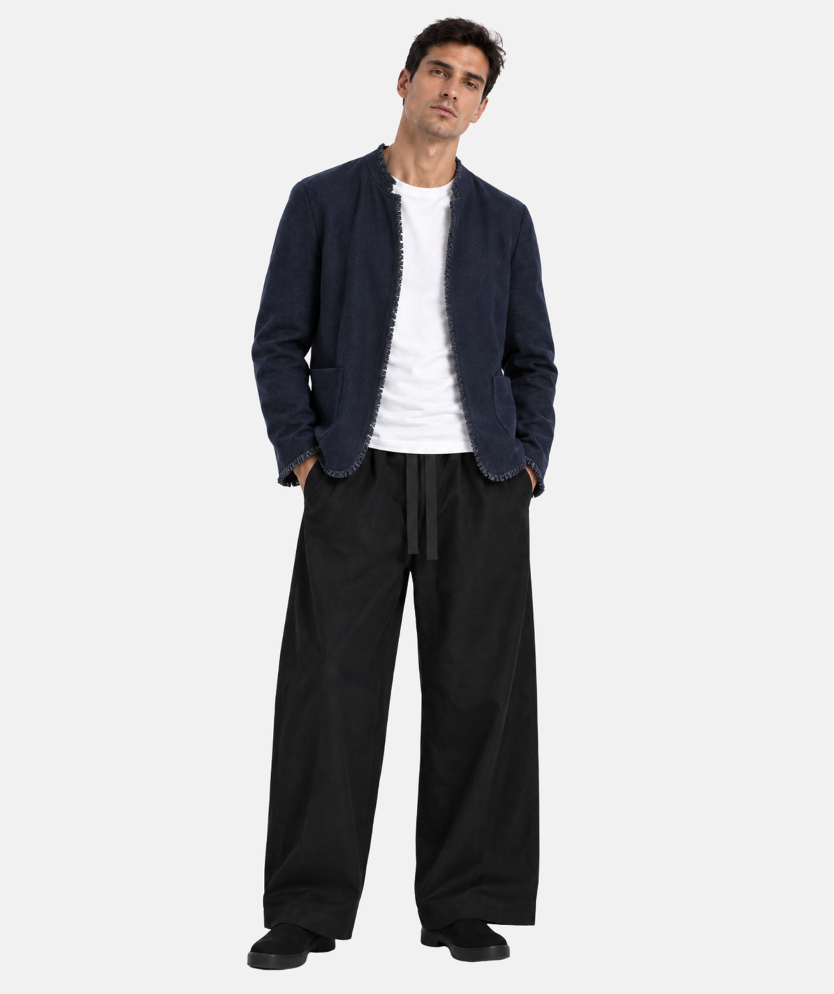 EMPIRE BLUE LINEN JACKET