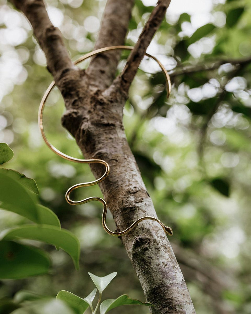 SLITHER SNAKE 10K GOLD CHOKER