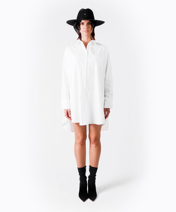 BALANCE OVERSIZED WHITE SHIRT - DE LA ROSA TULUM