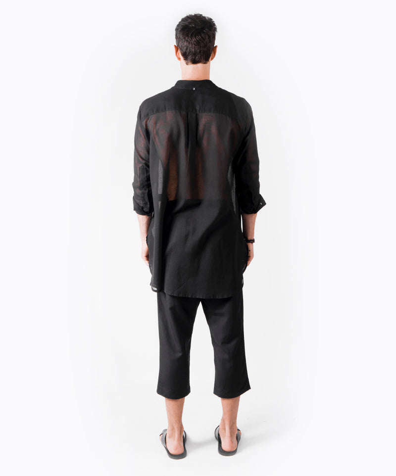 BALANCE OVERSIZED BLACK SHIRT - DE LA ROSA TULUM