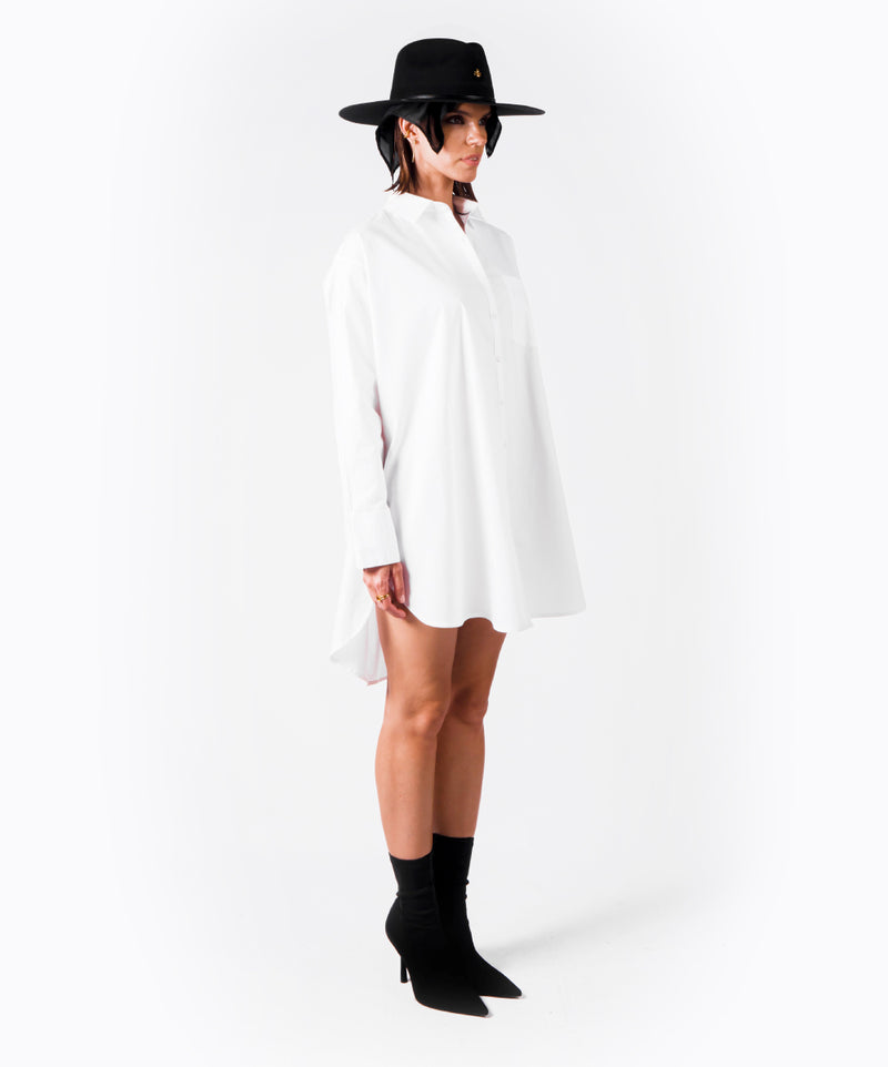 BALANCE OVERSIZED WHITE SHIRT - DE LA ROSA TULUM