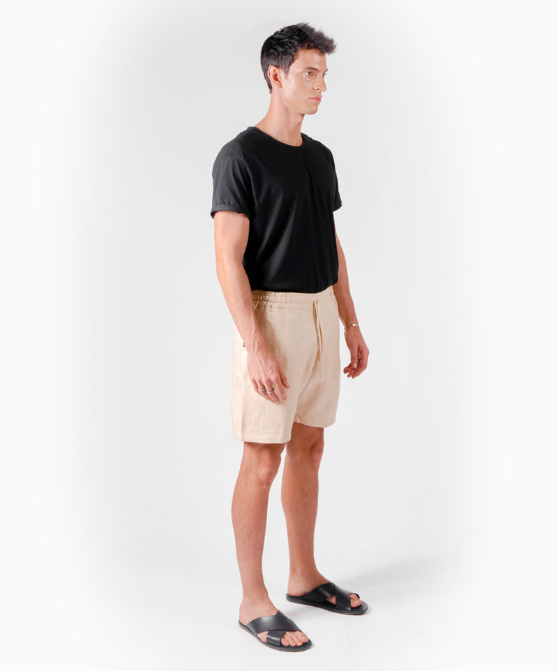 BUBBLE BEIGE SHORTS - DE LA ROSA TULUM