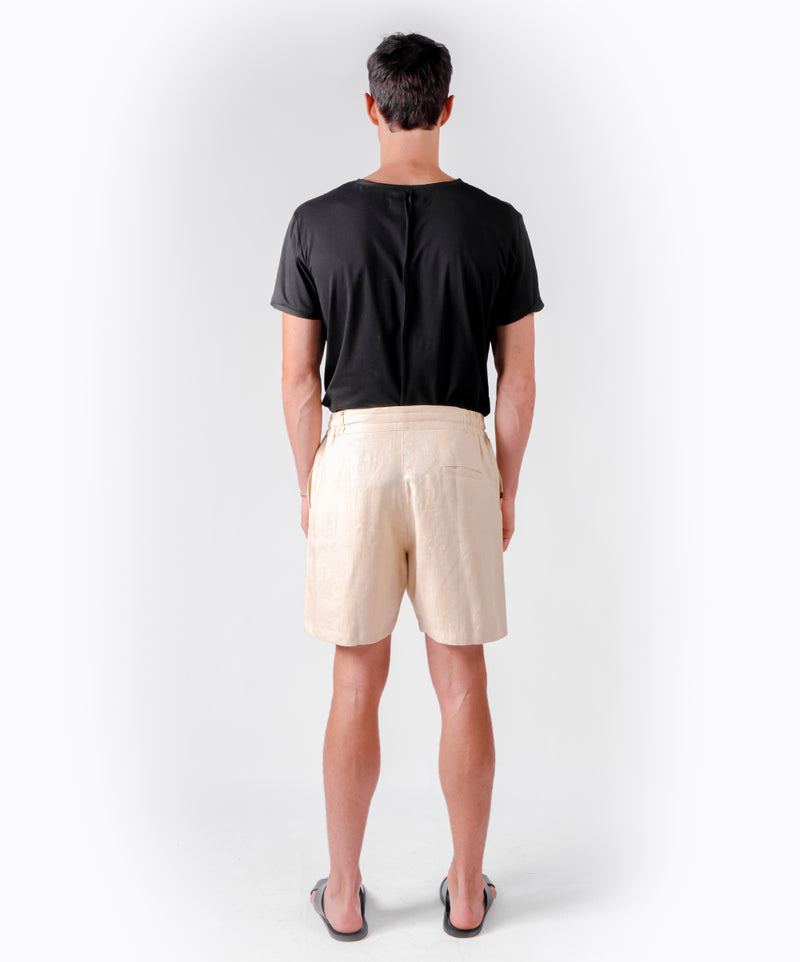 BUBBLE BEIGE SHORTS - DE LA ROSA TULUM