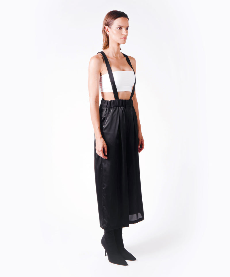 CHOICE BLACK SATIN PANTS - DE LA ROSA TULUM