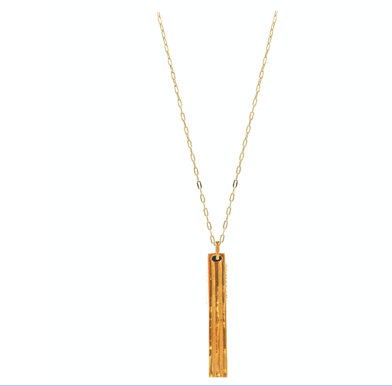 BE ANTSTOPPABLE GOLD TAG PENDANT - DE LA ROSA TULUM