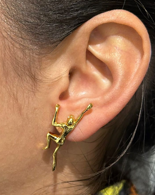 ANTSTOPPABLE GOLD EARRINGS