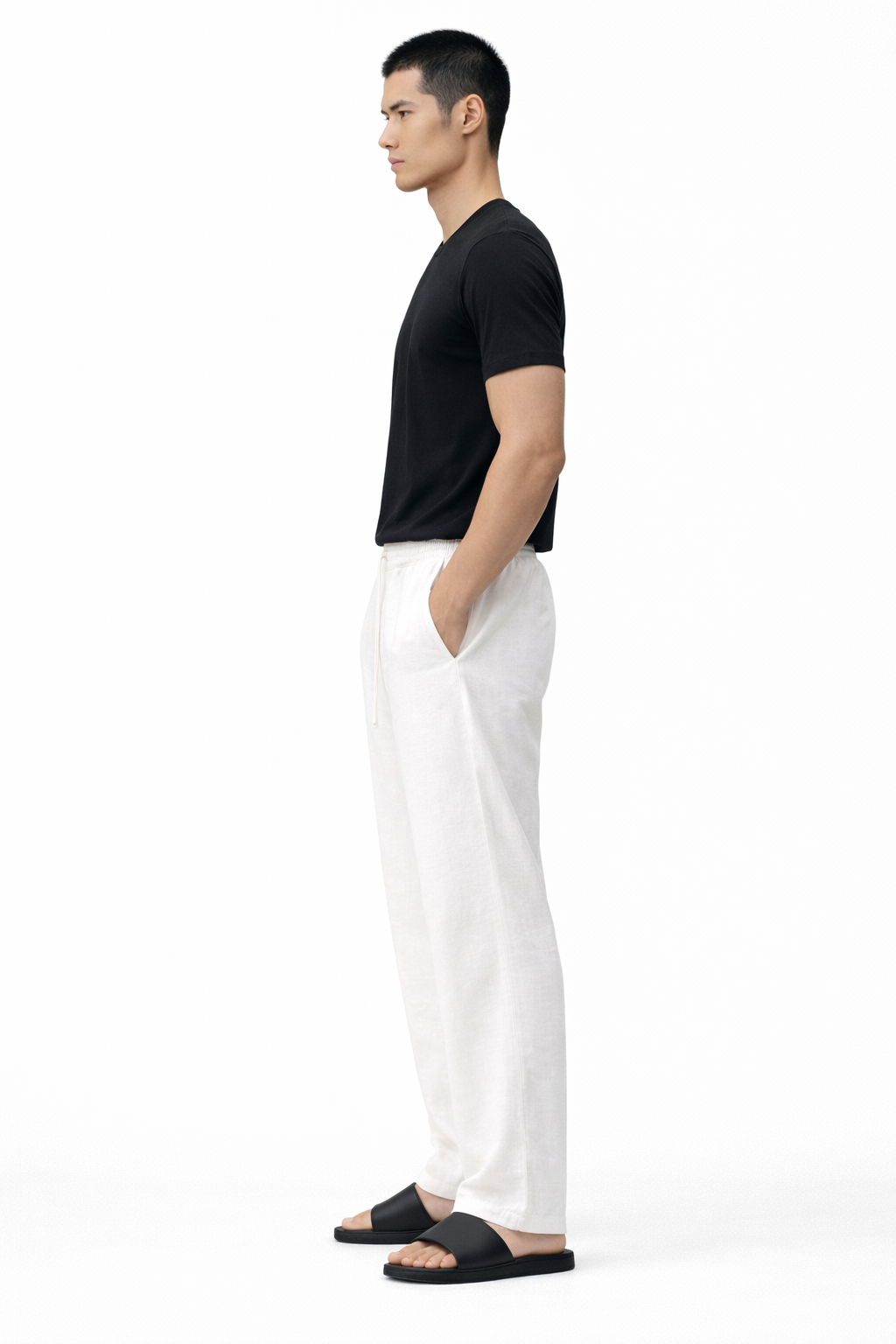 WALKER WHITE LINEN PANTS