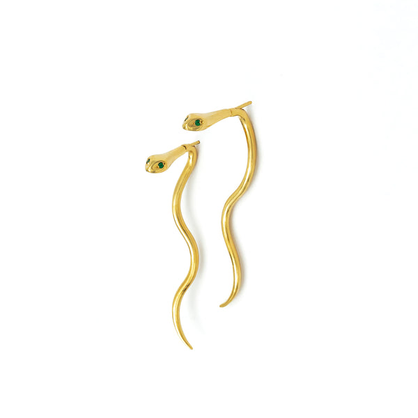 SNAKE GOLD EARRINGS