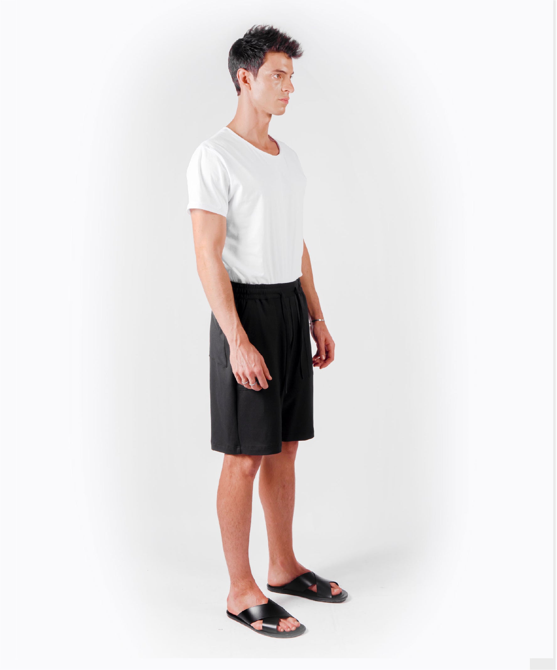 RELAX LOUNGE SPORT BLACK SHORTS
