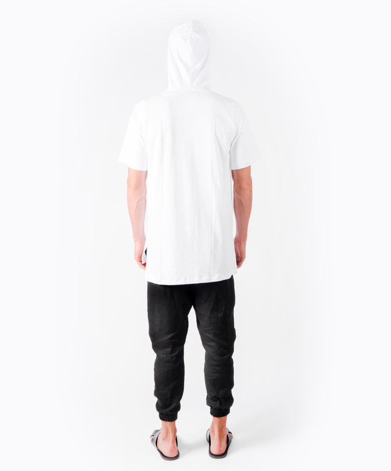 NEW WAY HOODIE WHITE T-SHIRT - DE LA ROSA TULUM