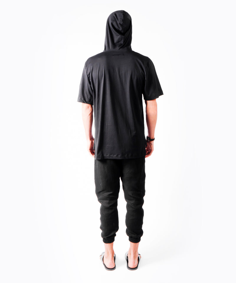 NEW WAY HOODIE BLACK T-SHIRT - DE LA ROSA TULUM