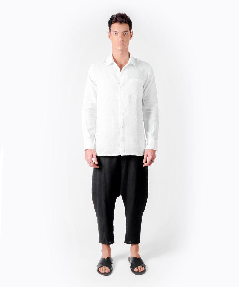 OPEN BUTTON WHITE SHIRT - DE LA ROSA TULUM