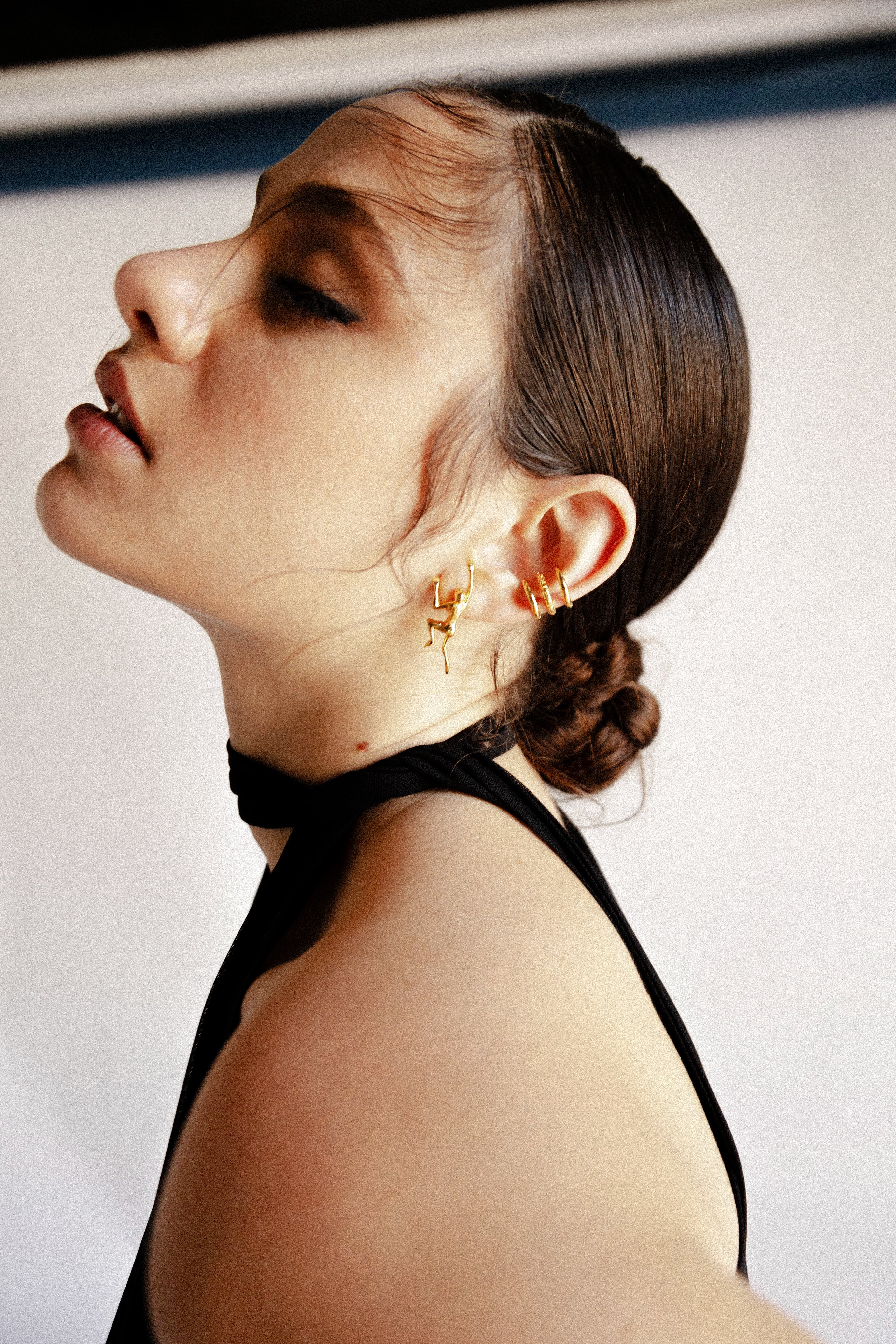 ANTSTOPPABLE GOLD EARRINGS - DE LA ROSA TULUM