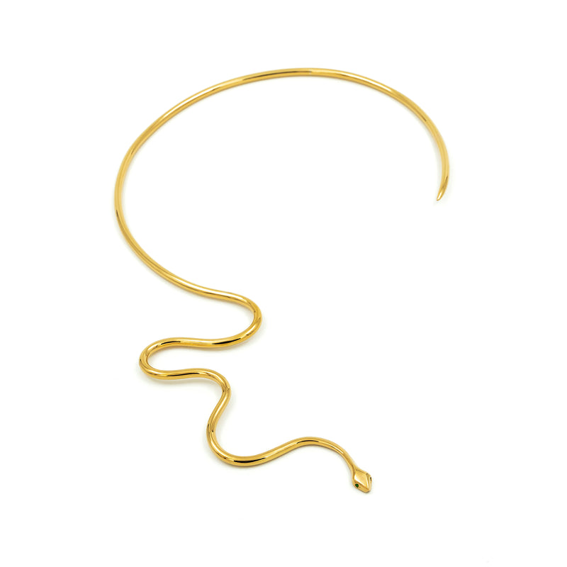 SLITHER SNAKE GOLD CHOKER - DE LA ROSA TULUM