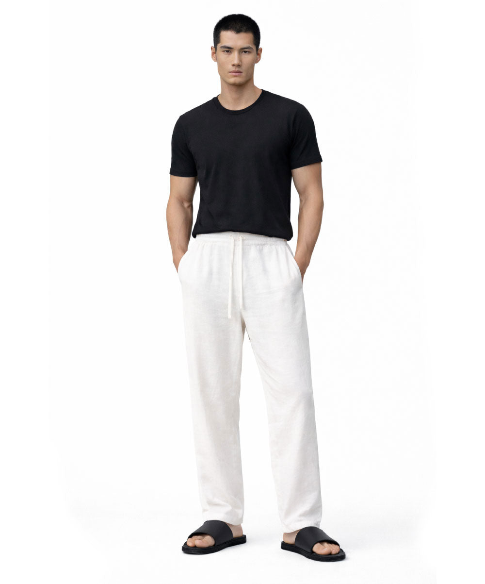 WALKER WHITE LINEN PANTS