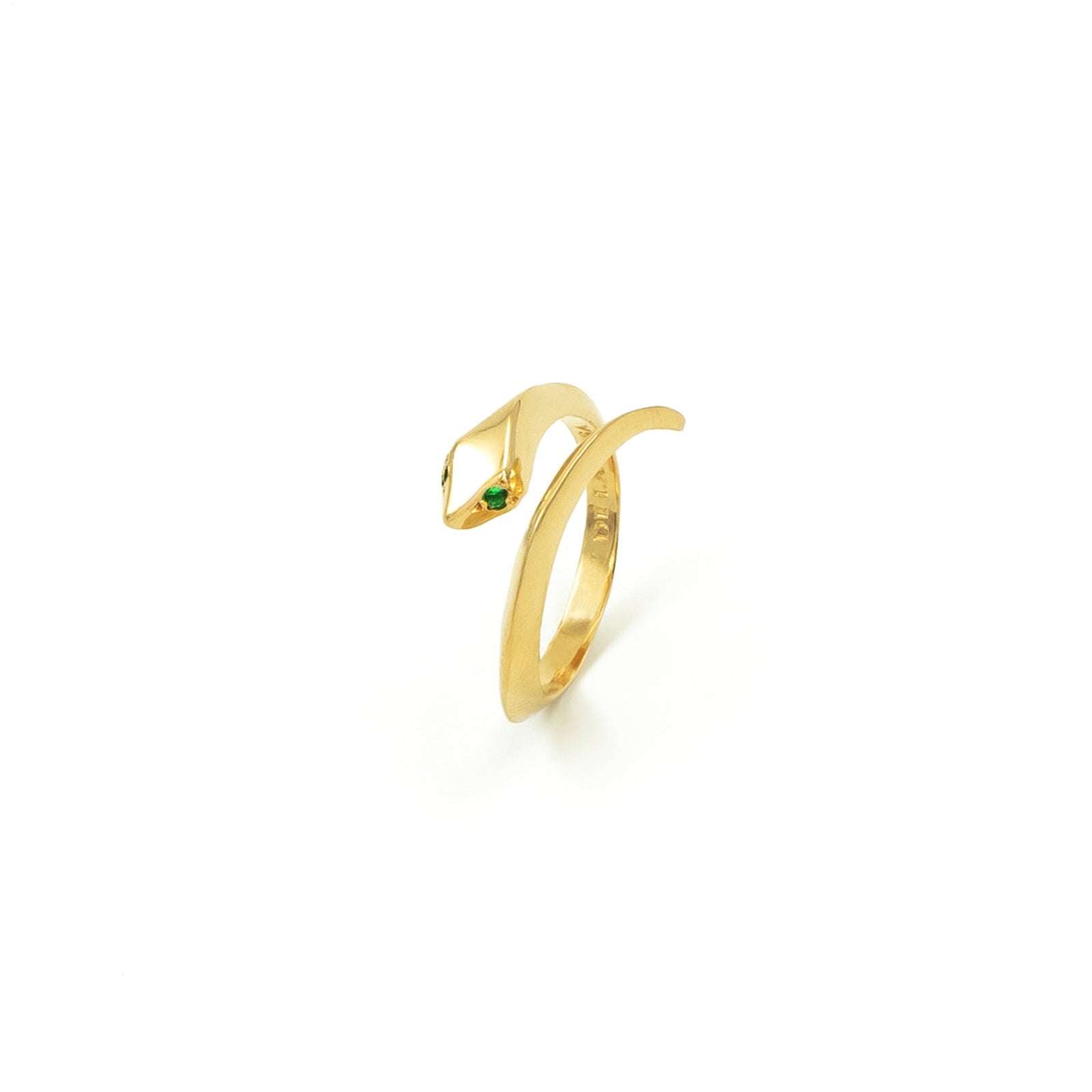 BABY SNAKE GOLD RING - DE LA ROSA TULUM