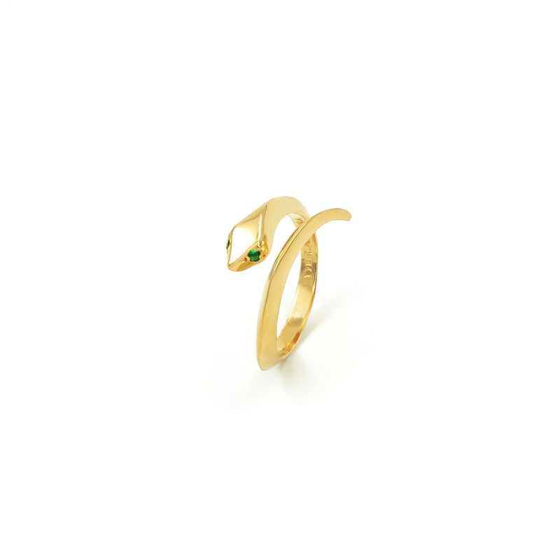 BABY SNAKE GOLD RING - DE LA ROSA TULUM