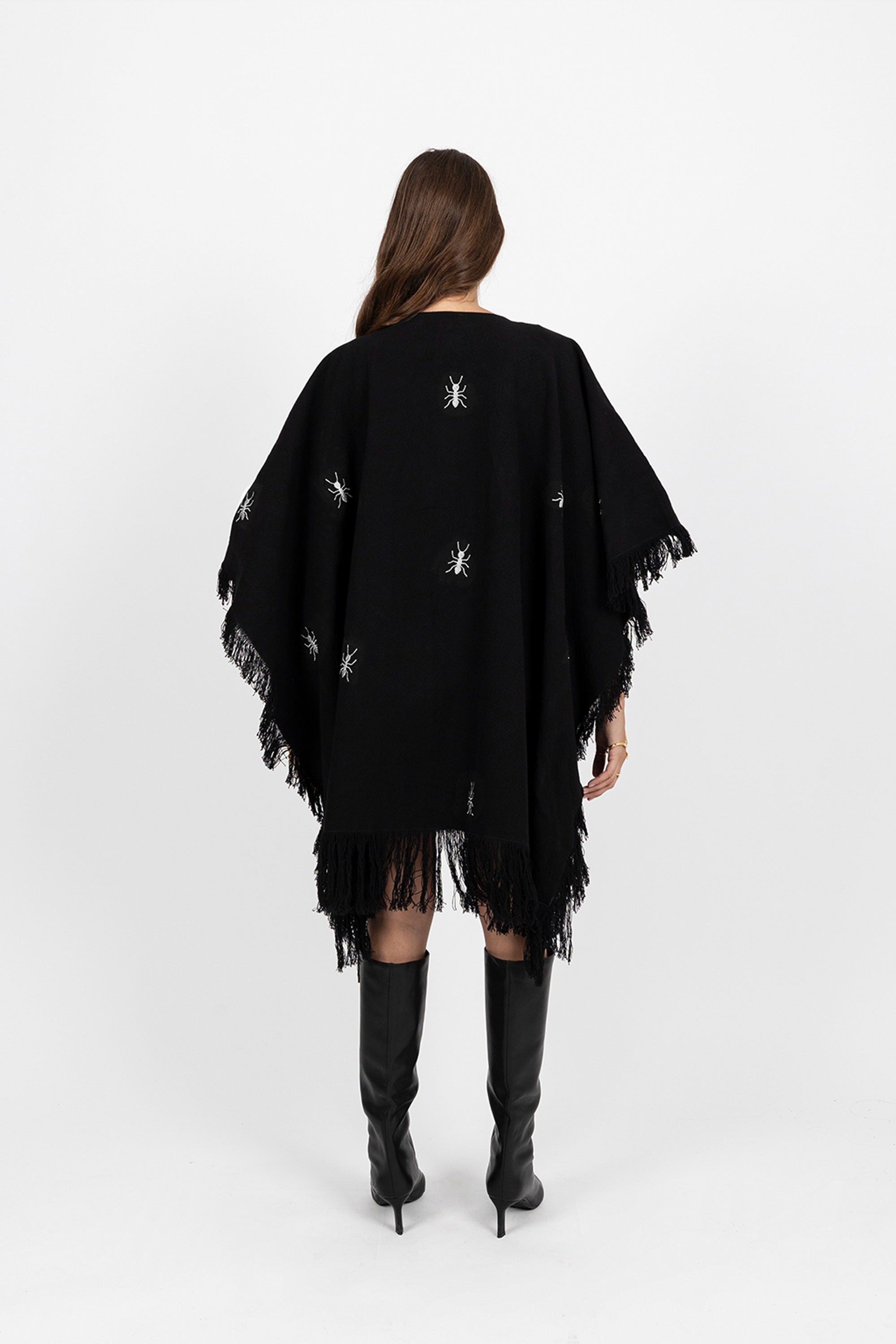 BE ANTSTOPPABLE SILVER PONCHO