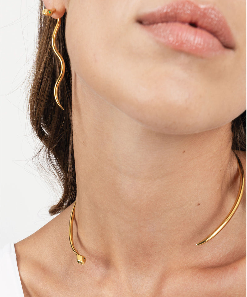 BABY SNAKE GOLD CHOKER - DE LA ROSA TULUM