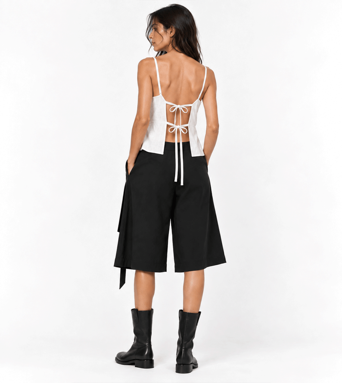 HORIZON WHITE LINEN TOP