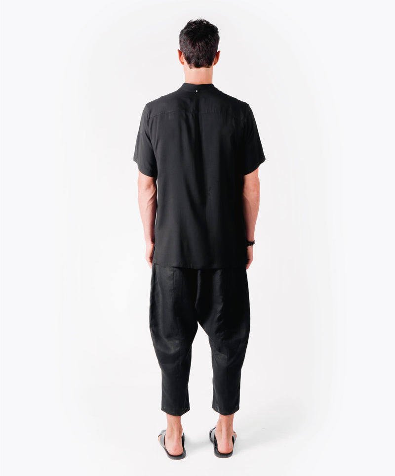 FLY SHORT SLEEVE BLACK SHIRT - DE LA ROSA TULUM