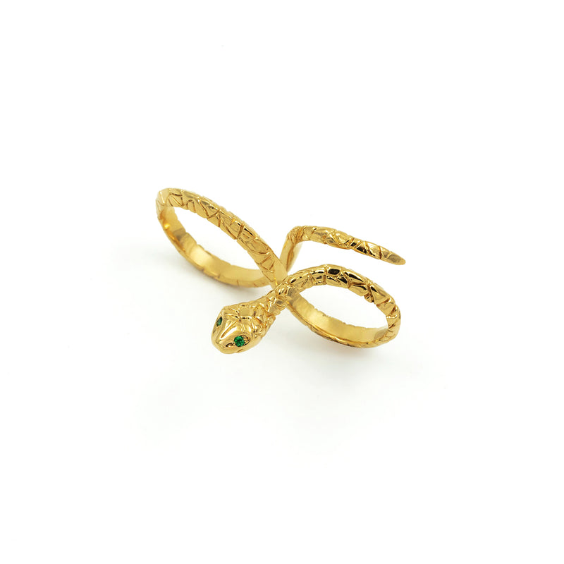 INFINITY SNAKE GOLD RING