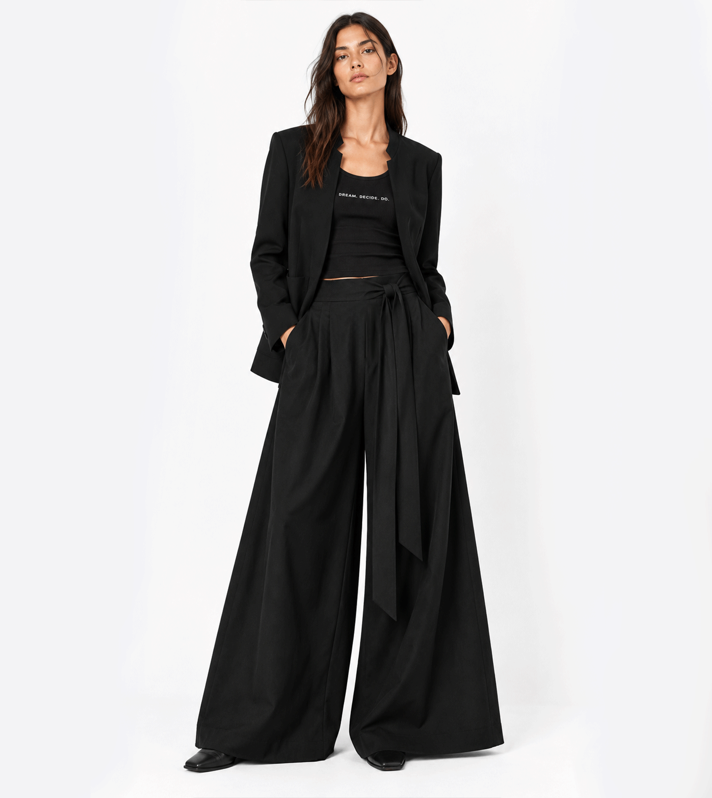 SAMURAI BLACK STRETCH PANTS