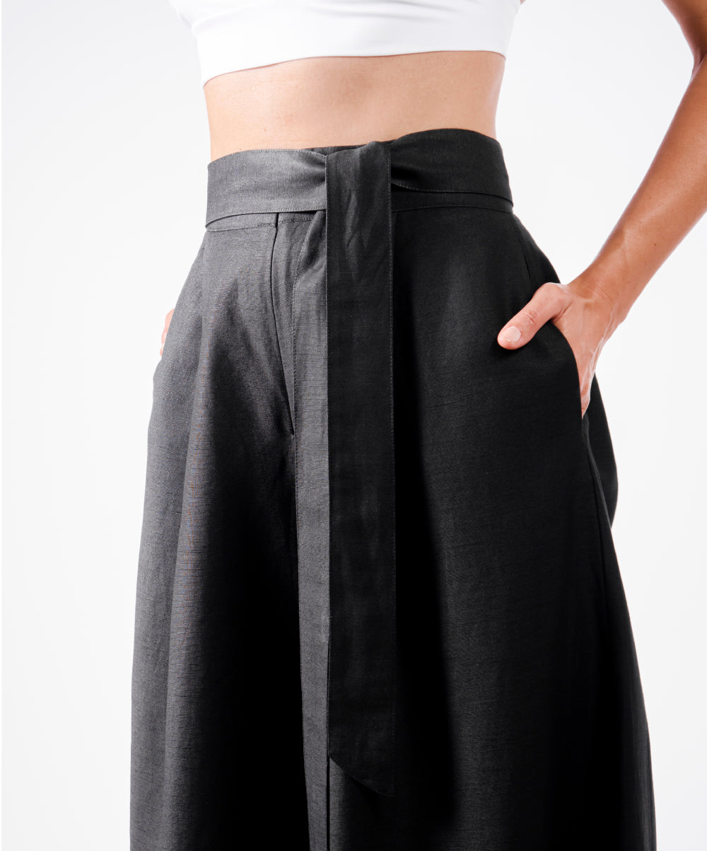 SAMURAI BLACK PANTS - DE LA ROSA TULUM