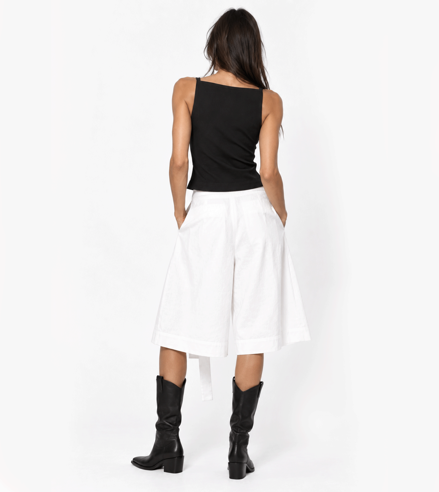 SAMURAI WHITE CROPPED PANTS