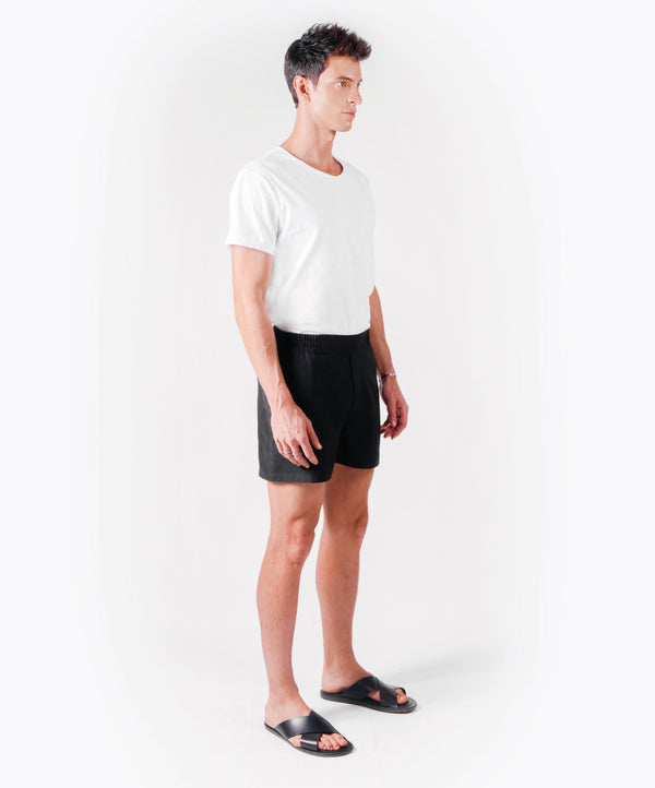 TRAVEL BLACK SHORTS - DE LA ROSA TULUM