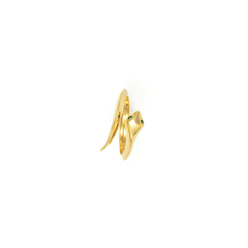 BABY SNAKE GOLD RING - DE LA ROSA TULUM