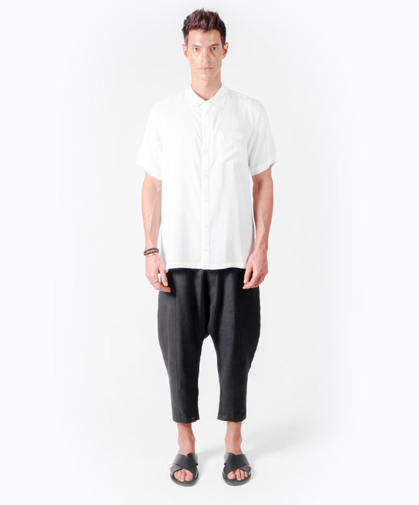 FLY SHORT SLEEVE WHITE SHIRT - DE LA ROSA TULUM