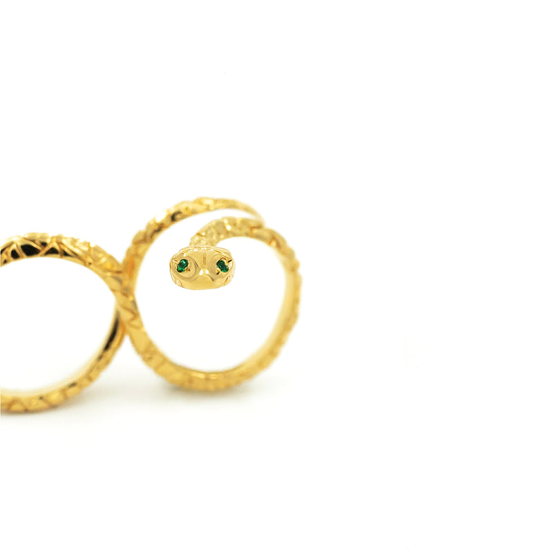 INFINITY SNAKE GOLD RING