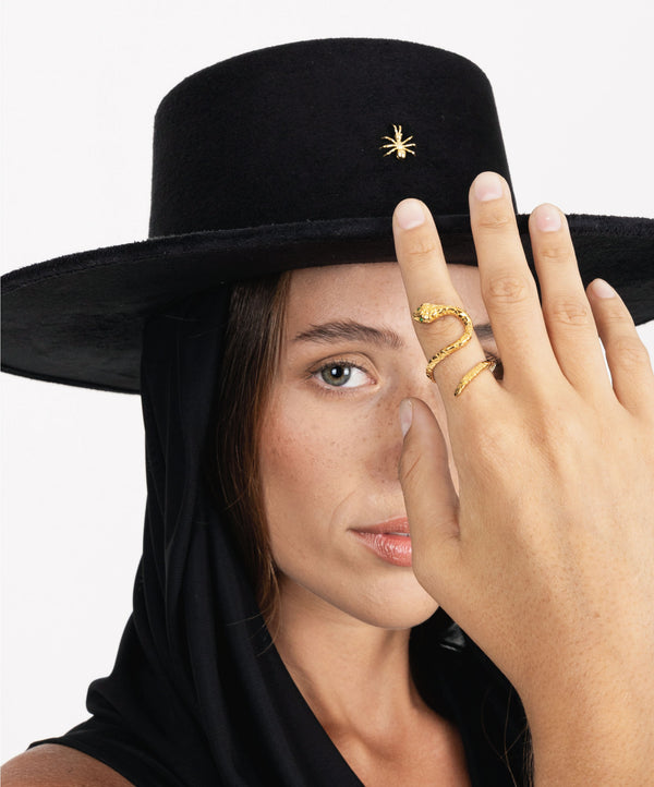 SLITHER SNAKE GOLD RING - DE LA ROSA TULUM