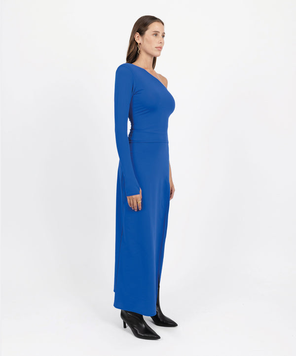 MADRID ASYMMETRIC BLUE TOP