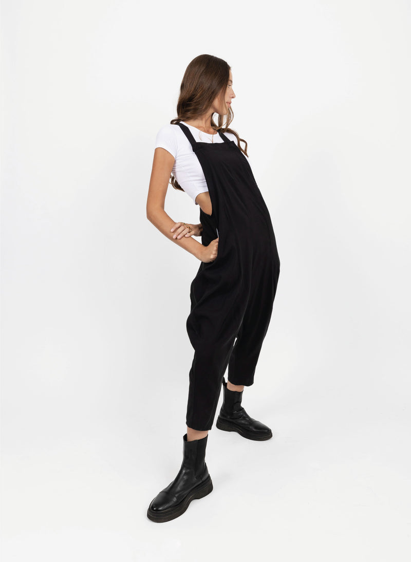 JUMPSUIT JUMP BLACK JERSEY - DE LA ROSA TULUM